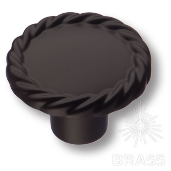 Brass Ручка кнопка 8581-810 черный фото 1