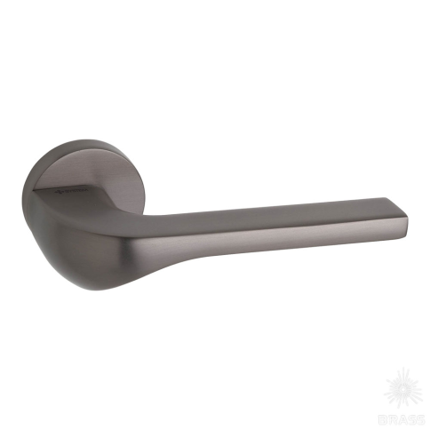 Brass Ручка дверная HA137RO12 BBN ATEN чёрный матовый никель фото 1