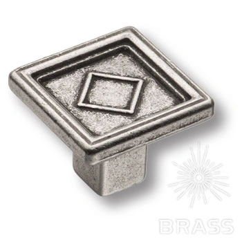 Brass Ручка кнопка 15.320.00.16 старое серебро фото 1
