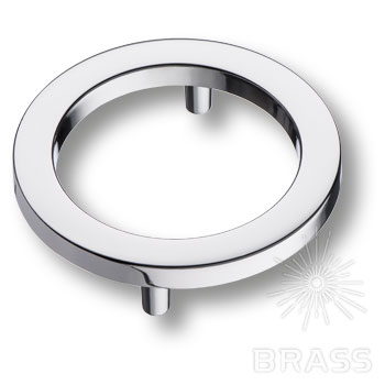 Brass Ручка кольцо 6220 Chrome глянцевый хром 64 мм фото 1
