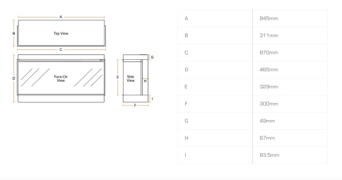 Трехсторонний электрокамин с обогревом BRITISH FIRES New Forest 870 with Deluxe Real logs - 870 мм фото 4