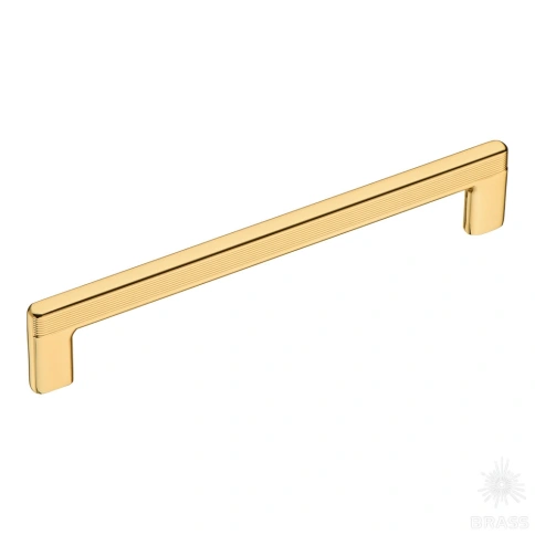 Купить Ручка скоба 391-160-Gold глянцевое золото 160 мм Brass