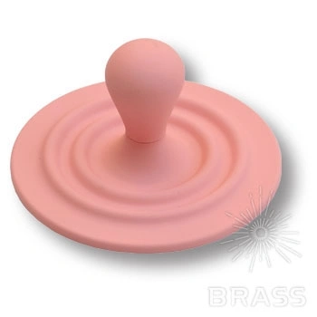 Brass Ручка кнопка детская 446025ST02 розовый фото 1