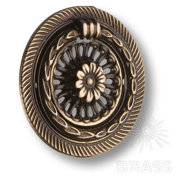 Brass Ручка кольцо 15.250.40.04 старая бронза фото 1