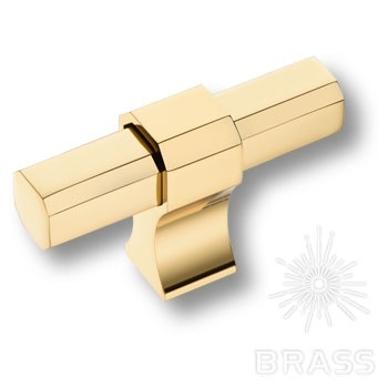 Brass Ручка кнопка 8720 0008 GL-GL глянцевое золото  фото 1