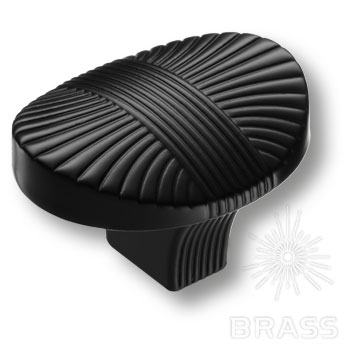 Brass Ручка кнопка 8491-032 черный фото 1