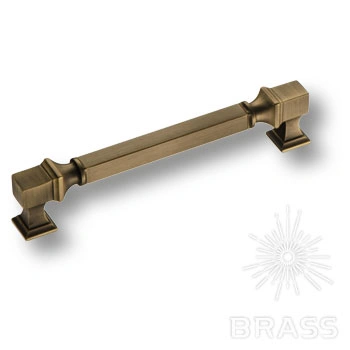 Brass Ручка скоба BU 015.160.04RASQ состаренная латунь 160 мм фото 1