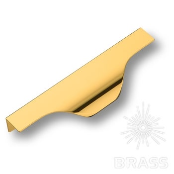 Brass Ручка торцевая 8918 0128 GL глянцевое золото 128 мм фото 1