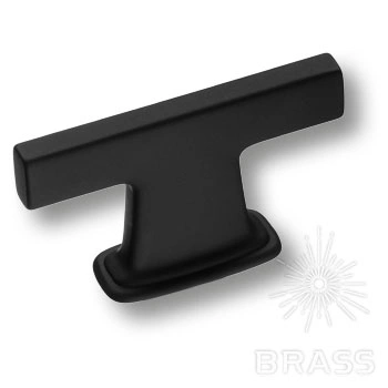 Brass Ручка кнопка 4110 016MP24 чёрный 16 мм фото 1