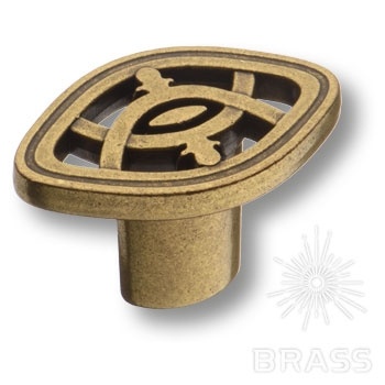 Brass Ручка кнопка 15.391.00.12 античная бронза фото 1