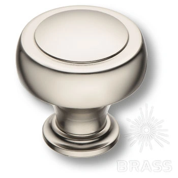 Brass Ручка кнопка 1915 0032 PNM полированный никель фото 1