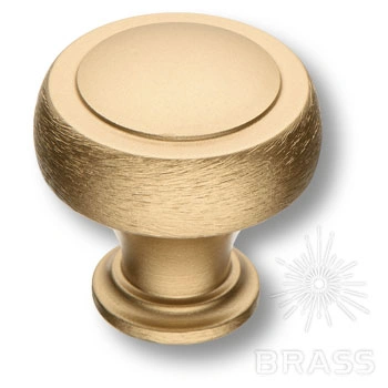 Brass Ручка кнопка 1915 0032 ELX5 брашированная латунь фото 1
