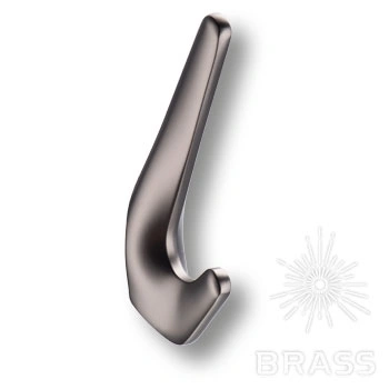 Brass Крючок мебельный двухрожковый 7113 010MP27 графит фото 1