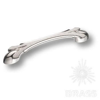 Brass Ручка скоба 15.160.128.DIA.15 глянцевое серебро 128 мм  фото 1