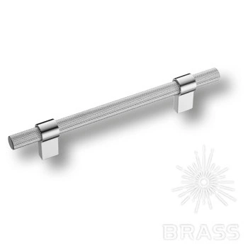 Brass Ручка рейлинг 8774 0128 CR-CR глянцевый хром 128 мм фото 1