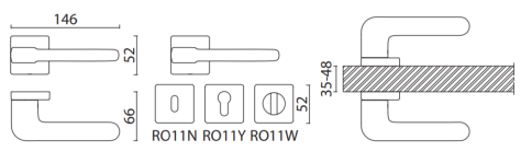 Brass Ручка дверная HA170RO11 CBM ATLAS полированный хром фото 2