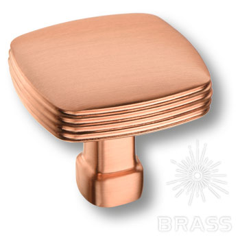 Brass Ручка кнопка 12-Copper матовая медь фото 1