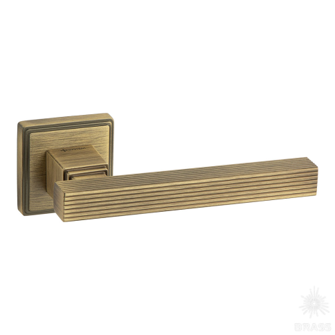 Brass Ручка дверная HA220LRO11 ABM TRONE-L состаренная латунь фото 1