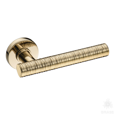 Brass Ручка дверная HA184VRO12 GL GRIP-V глянцевое золото фото 1
