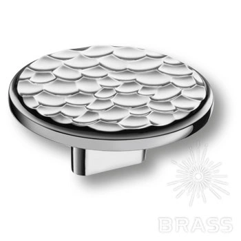 Brass Ручка кнопка 4195 016MP02 глянцевый хром 16 мм фото 1
