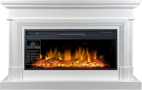 Каминокомплект Coventry - Белый (Ширина 1400 мм) с очагом Vision 42 LOG LED фото 2