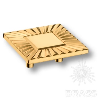 Brass Ручка кнопка 4205 032MP11 глянцевое золото 32 мм фото 1