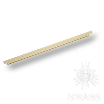 Brass Ручка профиль 9332 0480 ELX5 брашированная латунь 480 мм фото 1