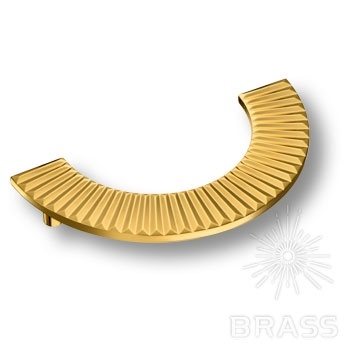 Brass Ручка скоба 1193 128MP11 глянцевое золото 128 мм фото 1
