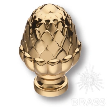 Brass Ручка кнопка 15.356.00.19 глянцевое золото  фото 1