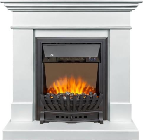 Каминокомплект California SFT - Белый с очагом Aspen Black (разборный) фото 1