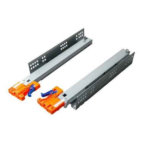 Направляющие скрытого монтажа NS-FK-P03-450 полное выдвижение push-to-open с регулировочной планкой 450 мм фото 2