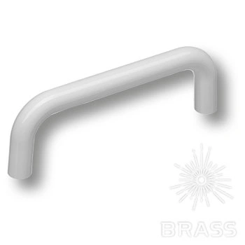 Brass Ручка скоба детская 627BL белый глянцевый 96 мм фото 1