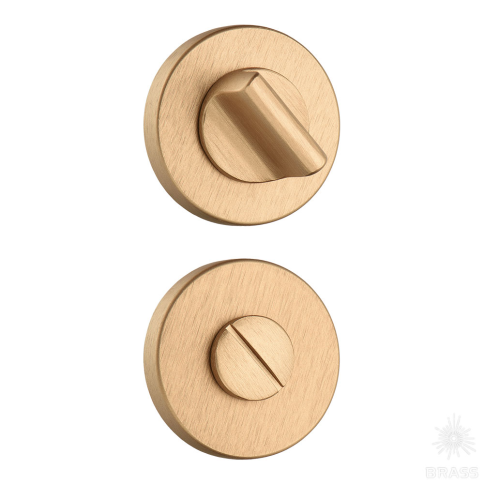 Brass Накладка с поворотной кнопкой RO12W6 ELX5 ROSET брашированная латунь фото 1