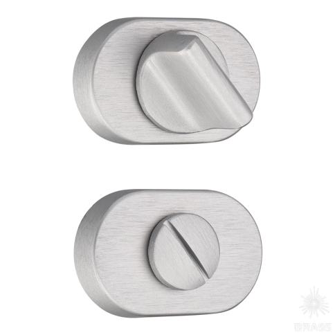Brass Накладка с поворотной кнопкой RO16W6 ELX10 ROSET брашированный алюминий фото 1