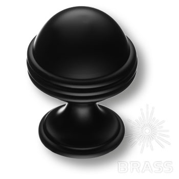 Brass Ручка кнопка 29-Matt Black черный фото 1