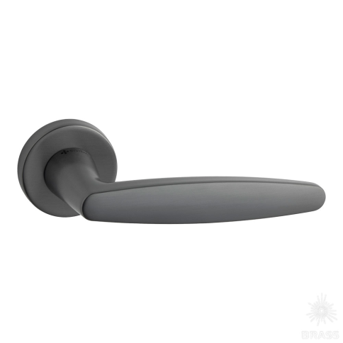 Brass Ручка дверная HA245RO12 BBN POLNA черный матовый никель фото 1