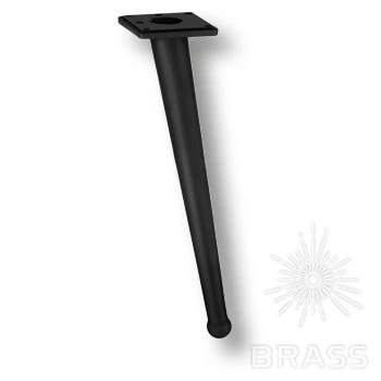 Brass Опора мебельная 1180 0250 Matt Black BONE матовый черный 250 мм фото 1