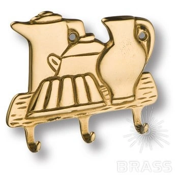 Купить 00081 Вешалка чайники, латунь Brass декор оптом и в розницу