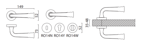 Brass Ручка дверная HA132RO14 CR DESPINA глянцевый хром фото 2