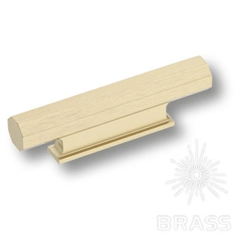 Brass Ручка профиль 9332 0032 ELX5 брашированная латунь 32 мм фото 1