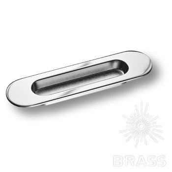 Brass Ручка врезная 3921-400 глянцевый хром фото 1