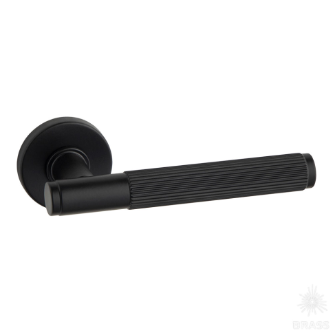 Brass Ручка дверная HA219LRO12 AL6 NEPTUN-L черный фото 1