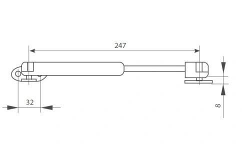 Газовый лифт MSL107A.060GR OPTIMA 60 N фото 2