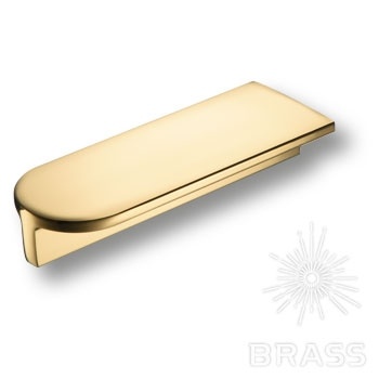 Brass Ручка скоба 6807 0096 GL глянцевое золото 96 мм фото 1