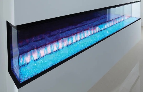 Трехсторонний электрокамин с обогревом BRITISH FIRES New Forest 2400 with Signature logs - 2400 мм фото 9