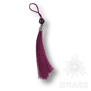 Brass Кисточки для мебельных ручек TASSEL-10-FUCHIA малиновый/глянцевый хром фото 1