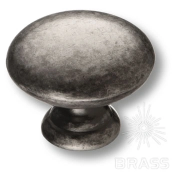 Brass Ручка кнопка 15.324.30.05 античное серебро фото 1