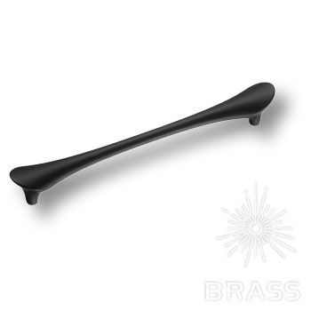 Brass Ручка скоба 8600 160 ALPI Matt Black чёрный матовый 160 мм фото 1