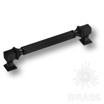 Brass Ручка скоба BU 015.160.09SQ черный 160 мм фото 1