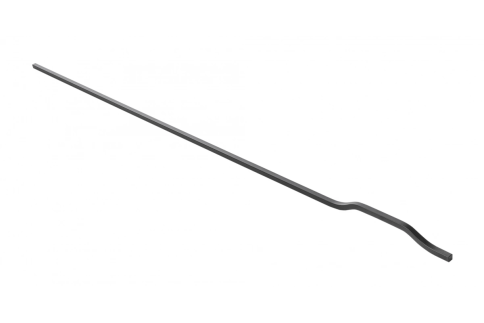 Ручка скоба UA-GRAVEL-1200-20M черный матовый (общая длина 1200 мм) фото 1